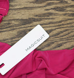 Magicsuit Womens Winnie Cowl Neck Underwire Tankini Swim Top Ruby Pink 12