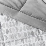 ienjoy Home Moonlight Stars Reversible Comforter Set Gray Multi Full / Queen