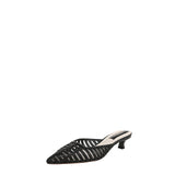 Franco Sarto Womens Strappy Marlina Mule Kitten Heels J3594S1 Black 6M