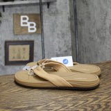 Goodfellow & Co Mens Ian Comfort Flip Flop Thong Sandals Tan Brown L (11-12)