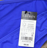 Lauren Ralph Lauren Beach Club Solid Hipster Bottoms Swim Bikini Royal Blue 14