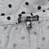 Tart Womens Plus Size Knit Pajama Pants 1670597412a549 Gray / Black Polka Dot 2X