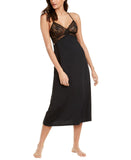 INC International Concepts Womens Lace Long Nightgown 100059837MS Black XS
