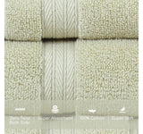Home Weavers Elegance Essentials 4-pc. Solid Hand Towel Yellow Green 16x24