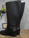 Easy Spirit Women's Wide Calf Tall Knee High Boots Black Leather 9W-WC