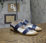 Journee Collection Womens Lavine Multi Strap Sandals LAVINE Navy Blue 9M