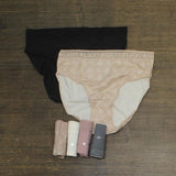 Lucky Brand Womens Ladies Hi-Cut 6-Pack Panties 1790598 Black M