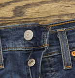 Levi's Womens Wedgie Button Fly Straight Jeans Indigo Here We Go Blue 26x28