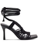 I.N.C. International Concepts Womens Brayd Square Toe Strappy Pumps Black 9.5M