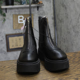 Wild Fable Honor Ankle Combat Boots Zip Faux Leather Platform 94642924 Black 9M