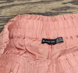 Black Tape Womens Woven Petite Pull-On Wide-Leg Pants Soft Antique Blush Pink PM