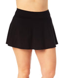 Anne Cole Skirted Bikini Bottom With Built-In Brief MYPB41401 Black 16W