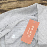 State Of Day Womens 2-Pc. Short-Sleeve Pajama Set 100180145MS Gray Heather XL