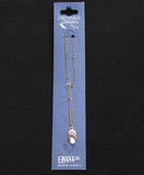 Crystale by L & J Pendant Swarovski Crystal Anklet Silver Gray / Pink 8" + 1.5"