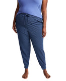 State Of Day Womens Jogger Pajama Pants 100180166MS Diamond Geo Blue XL