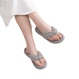 Rockdove Women's Cozy Memory Foam Flip Flop Slipper 167bcd39917015 Gray L (9-10)