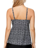 Island Escape Womens Scorpio Underwire Tankini Top N761011 Black Multi 10