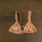 O'Neill Juniors Kelly Floral Menorca Swim Bikini Top Desert Flower Pink Mult M