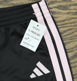 Adidas Little Girls Tricot Athletic Jogger Pants AG10644C Black / Pink 5