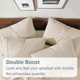 Swift Home Ultra-Soft Brushed Microfiber 6-Piece Sheet Set Cream Off White Queen
