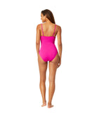 Anne Cole Womens Convertible High Waist Swim Bottom MYMB36001 Hibiscus Pink M
