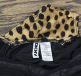 DKNY Ruffled Underwire One-Piece Swimsuit DIMMS731 Snow Leopard Brown Multi S