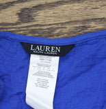 Lauren Ralph Lauren Womens Top Woven Cover Up Swim 20617192 Blue Saturn S