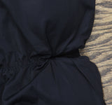 Nine West Womens Ruched Side V Cut Out One Piece Swimsuit Black M