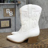 Wild Fable Women's Daytona Western Boots with Memory Foam Insole White 6M