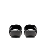 Clarks Breeze Rae Cam Slip-On Sandals 26182100 Black / Gray 9.5M