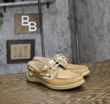 Sperry Womens Songfish Boat Shoes STS95588 Linen Oat Brown 5M