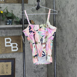 Raisins Womens Trendy Plus Size Aries Tankini Swim Top P840640 Pink Multi 16W