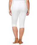 Jessica Simpson Womens Size Adored High Rise Slim Knicker Short White 18W