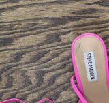 Steve Madden Womens Zarya Heeled Sandal ZARY02S1 Pink Leather 6M