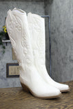 Wild Fable Womens Kenzi Western Boots with Memory Foam Insole Ivory Off White 8M