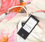 City Chic Size Wrap Cold Shoulder Maxi Dress Bashful Bloom Ivory White Multi 14W