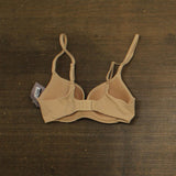 Auden Womens Luxe Stretch Comfort Wire Demi Bra 94266726 Pearl Tan Brown 32B