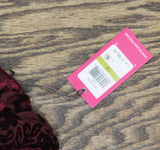 Vince Camuto Womens Babydoll Paisley Velvet Dress VC1M2504 Wine Red 14