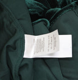 DKNY Velvet Belted Sleeveless V-Neck Midi Fit & Flare Dress Dark Green 8