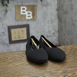 A New Day Womens Claire Knit Washable Ballet Flats 90441301 Black 8M