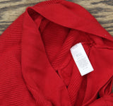 Express Womens Cropped Knit Tie Back Top Red S