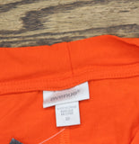 Avenue Kaylie Hi-Low V-Neck Split-Back Short Sleeve Top 214390 Orange 20W