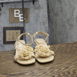 A New Day Womens Esme Floral Crochet Kitten Heels 92979007 Tan Brown 7.5M