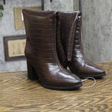 A New Day Womens Cairo Boots Block Heel Knee High 94568707 Brown 5M
