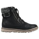 Cliffs By White Mountain Lace-up Hiker Style Buckle Ankle Boots Booties Black 7M