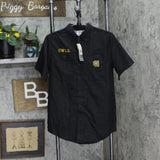 Pro Edge Mens Mesh Lined Kennesaw State Owls Button Up Shirt 7AMKM04SAM Black S