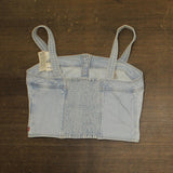 Levi's Denim Drea Tank with Adjustable Straps Never Going To Change Blue XL
