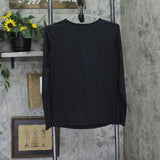 Susan Graver Womens Smoothing Essentials Jersey Ballet Neck Shirt Top Black M