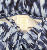 Anne Cole Womens Tie Dye Ikat Twist Front Bandeaukini Swim Top Blue Multi L