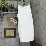 Ny Collection Petite Two Piece Jacket and Dress Set PNY9115 White 14P